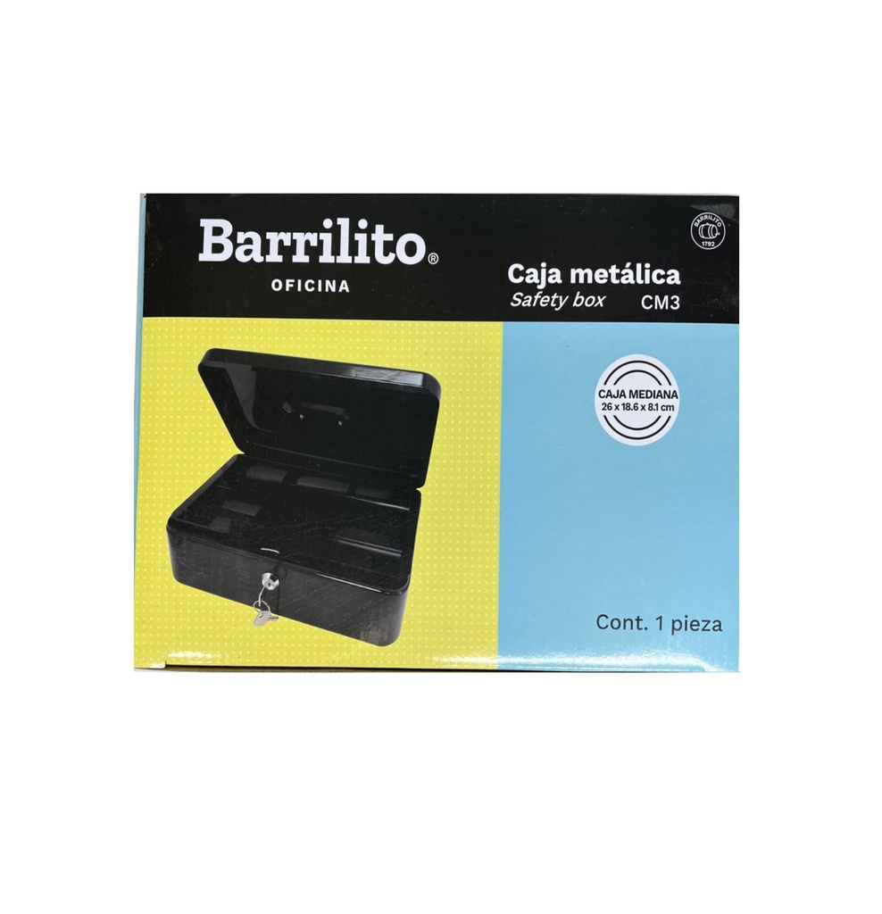 Caja metálica mediana