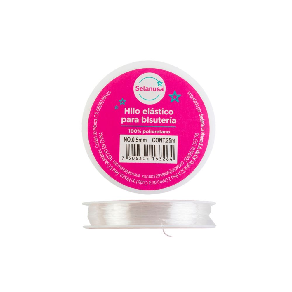 HILO ELASTICO TRANS. #.5MM 25 MTS 030635