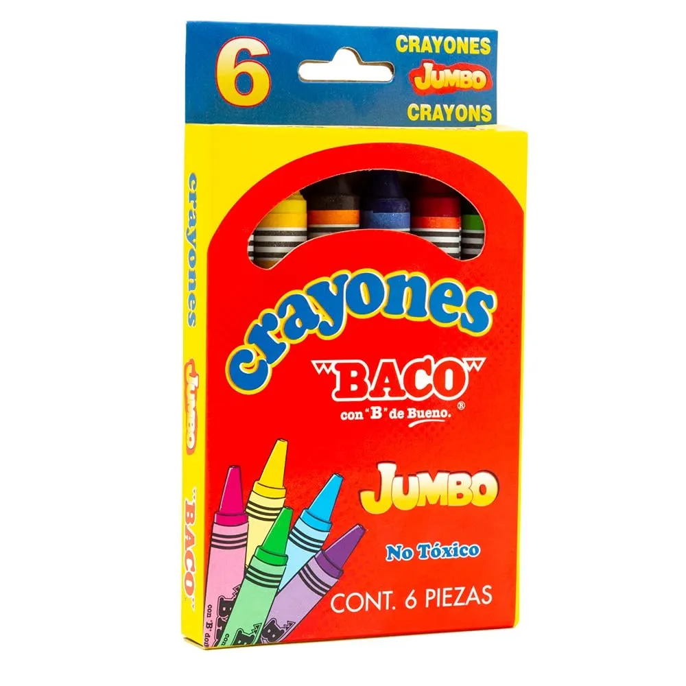 CRAYON JUMBO BACO C/6