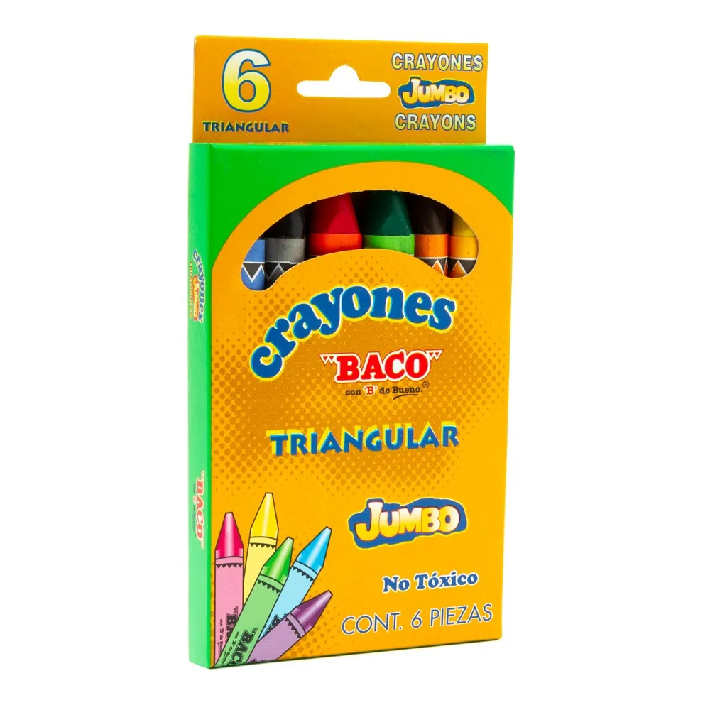 CRAYONES  BACO JUMBO TRIANGULAR C/6
