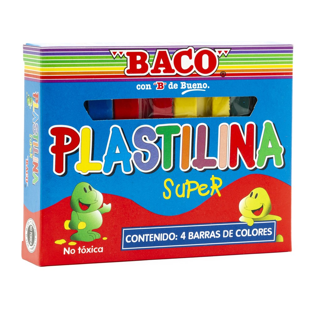 [BACPL020] PLASTILINA BACO SUPER C/4 BARRAS M-354