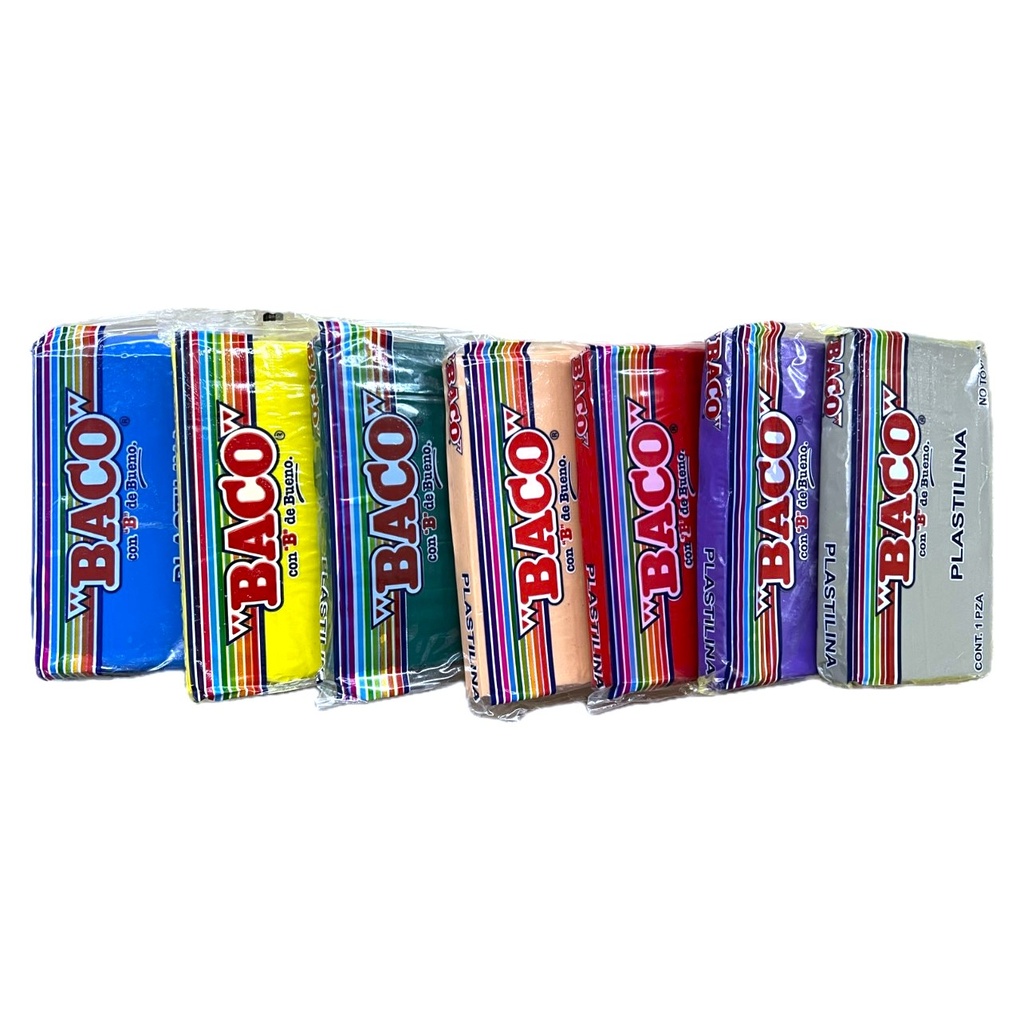 PLASTILINA BACO MARQUETA VARIOS COLORES (Blanco)