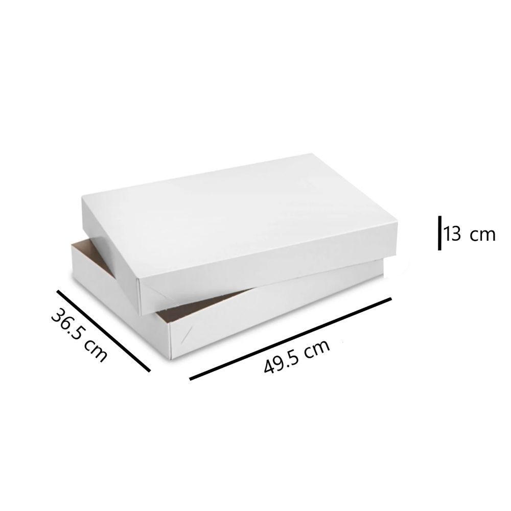 [CVZ390022] CAJA BLANCA MEDIA PLANCHA 49.5X36.5X13