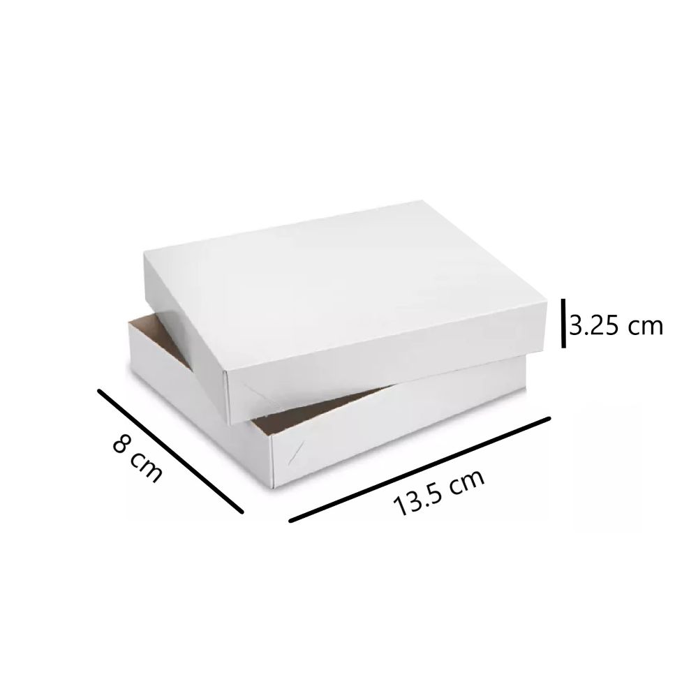 [CVZ390017] CAJA BLANCA NO.0  ESPECIAL 13.5X8.0X3.25