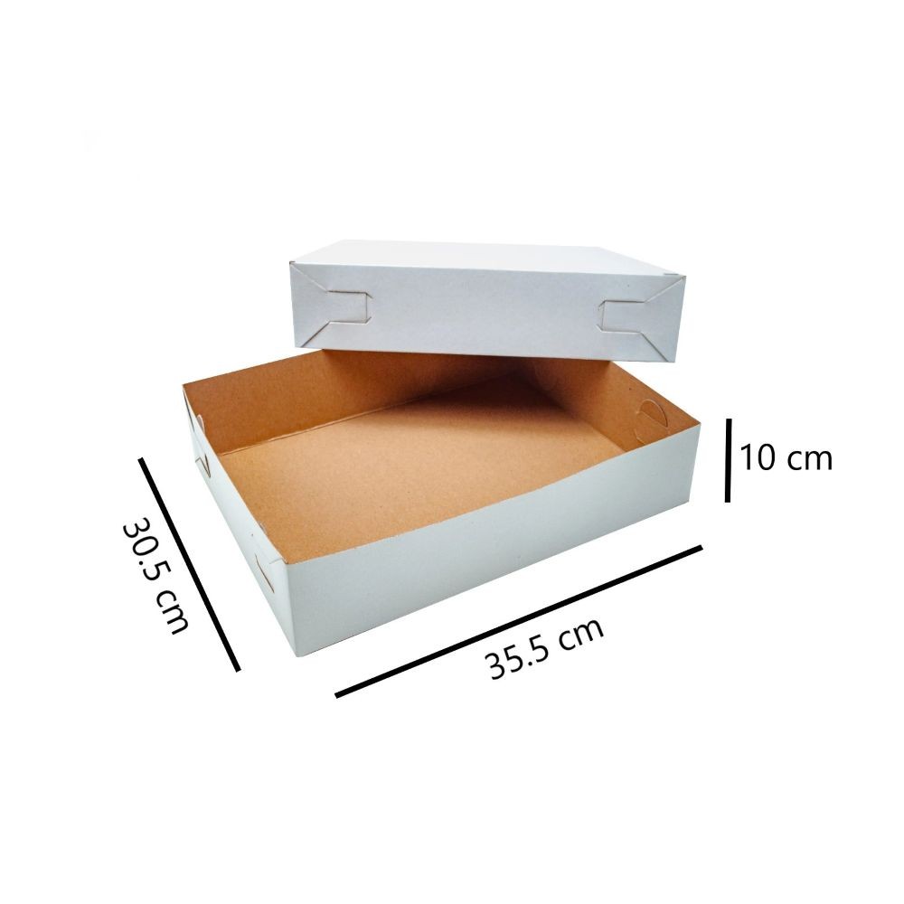 [CVZ390002] CAJA BLANCA NO.3  PASTEL ESPECIAL 35.5X30.5X10.0