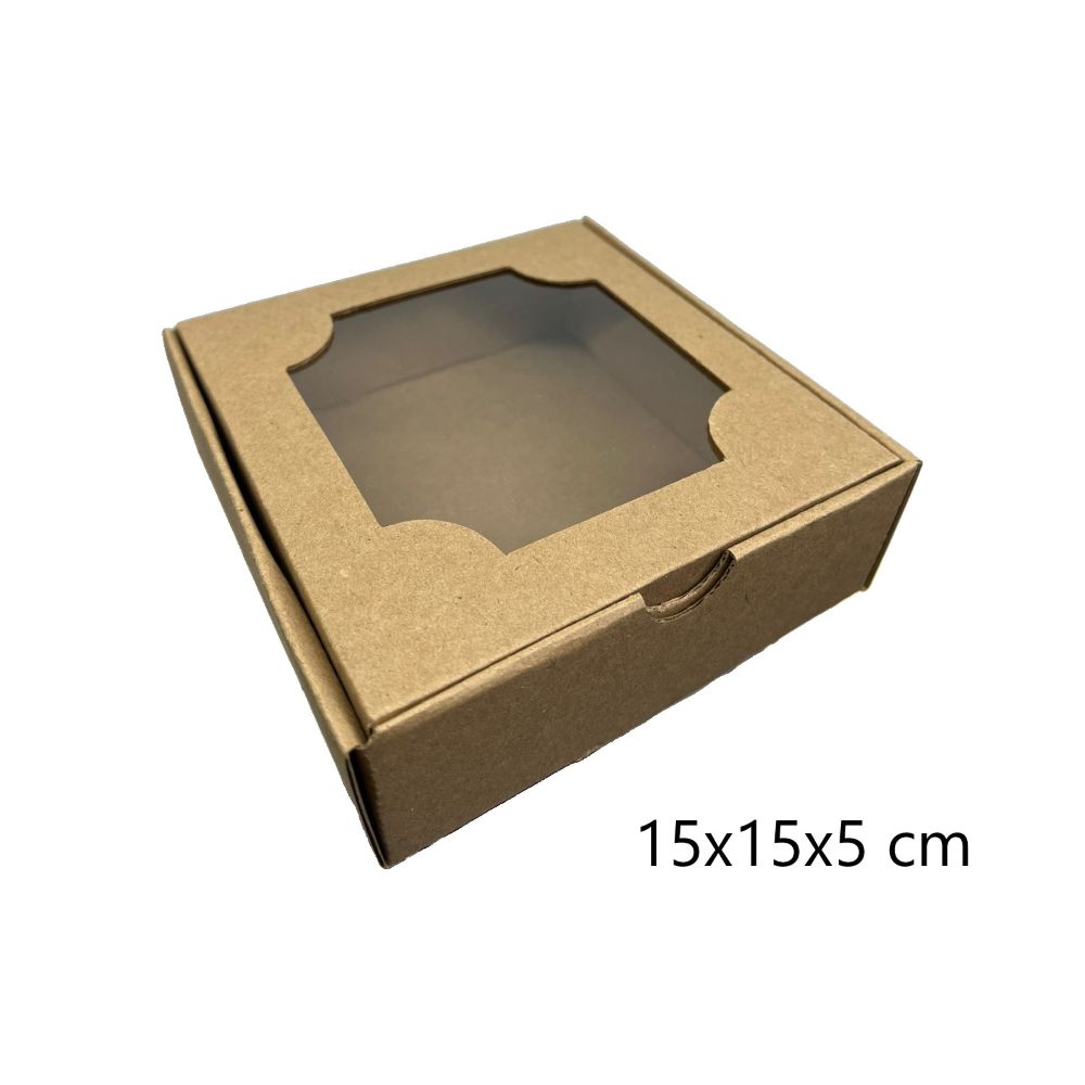 CAJA CHOCOLATERA NATURAL15CM