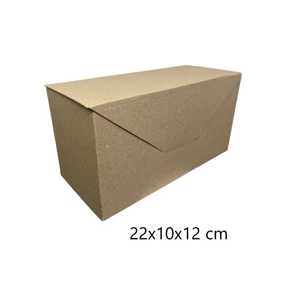 CAJA DE CARTON SOBRE NATURAL DE 22X10CM