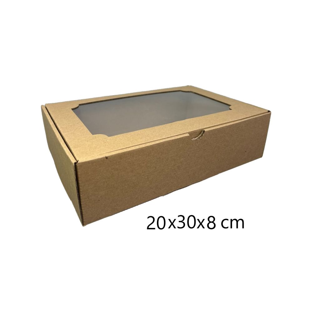 CAJA CHOCOLATERA RECT/20X30CM NAT.