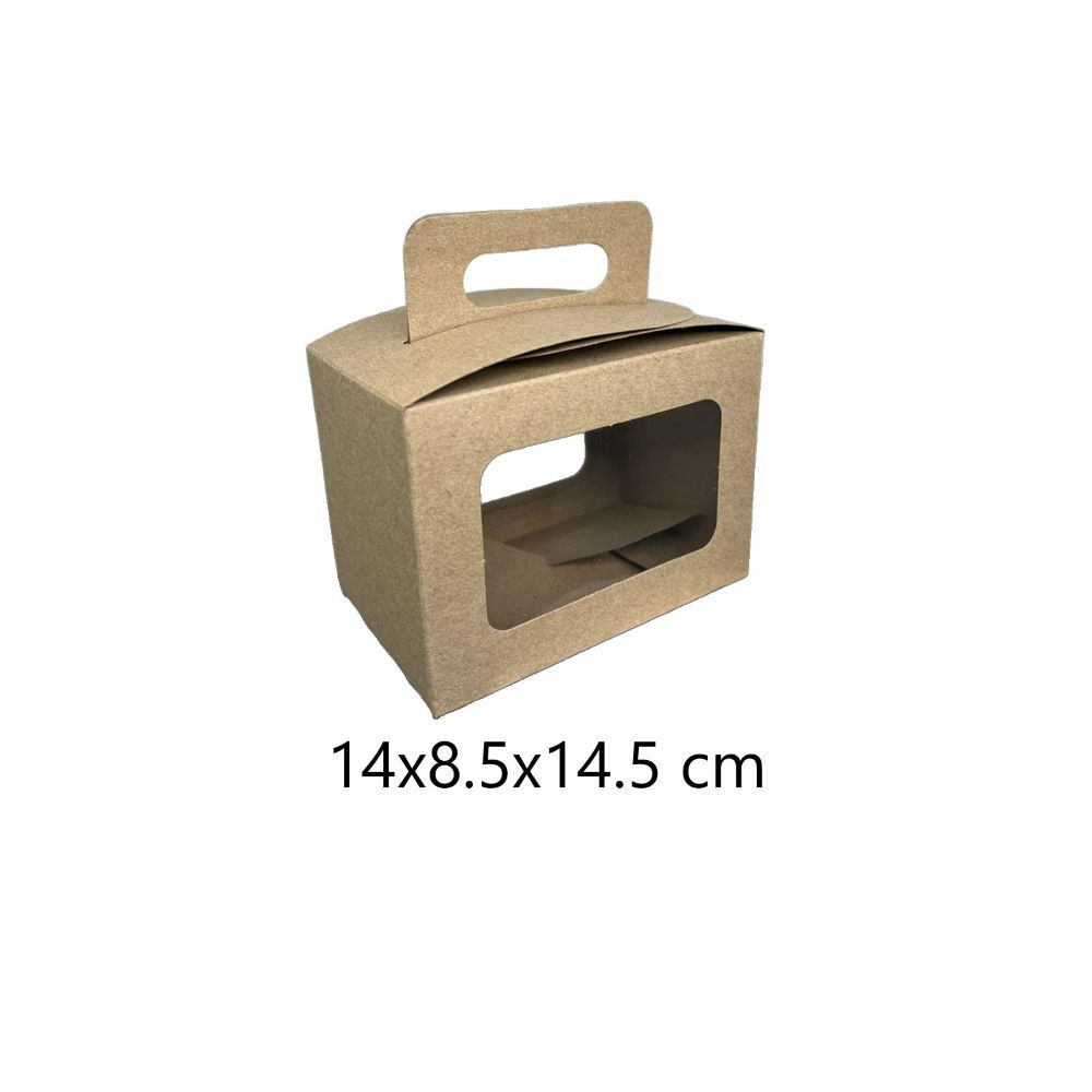 CAJA BOLO NATURAL 14X8.5X14.5CM