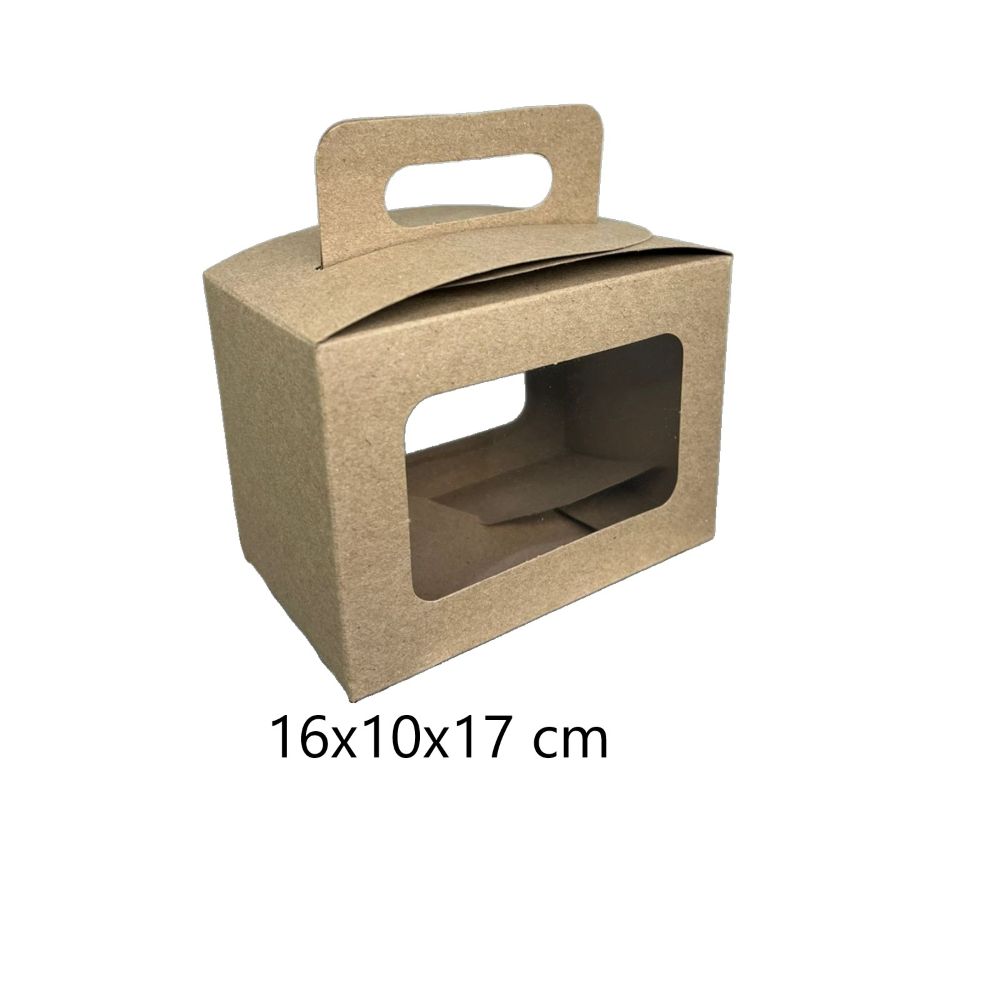 CAJA BOLO NATURAL 16X10X17CM