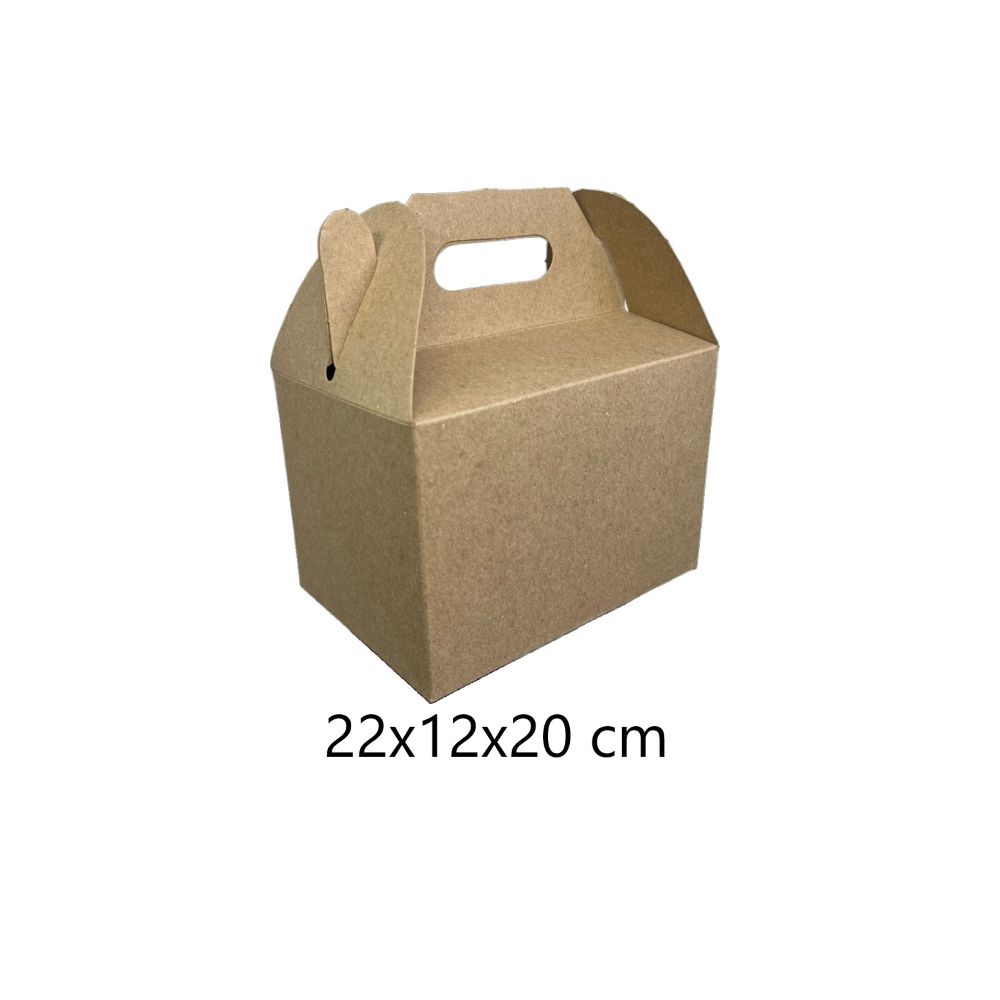 CAJA LONCHERA ECO/NATURAL 22X12X20