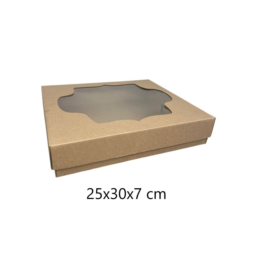 CAJA CAMISERA C/MICA NATURAL 25X30