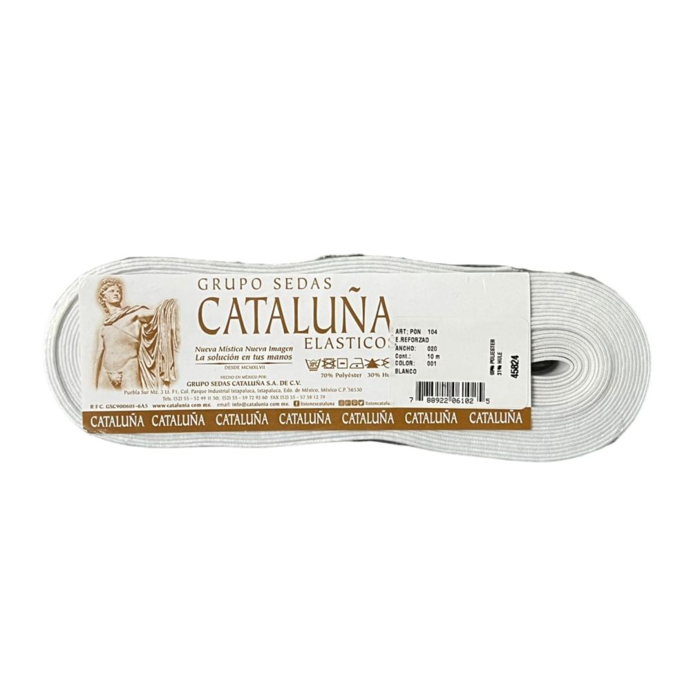 ELASTICO CATALUÑA  0104/020-10MTS BLANCO