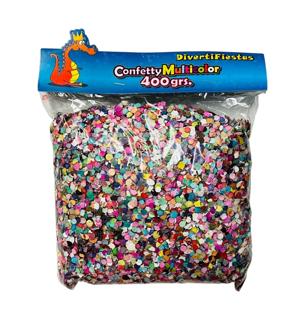 CONFETTI MULTICOLOR 400 GMS DIVERTIFIESTA