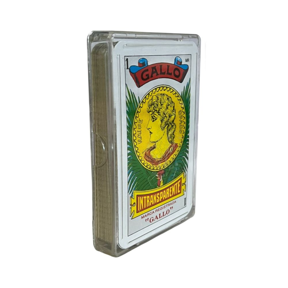 [0610002017091] JUEGO MESA GALLO NAIPE GALLO INTRANSPAR