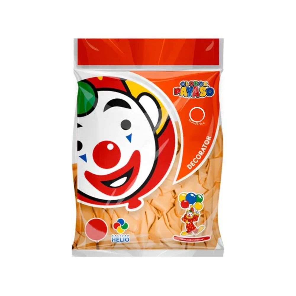 [7501060415689] GLOBO DEC.BOLSA 50PZA #9 MANDARIN