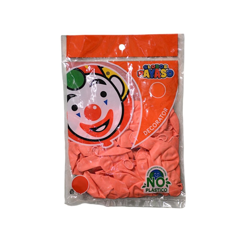 GLOBO DEC.BOLSA 50PZA #9 SALMON