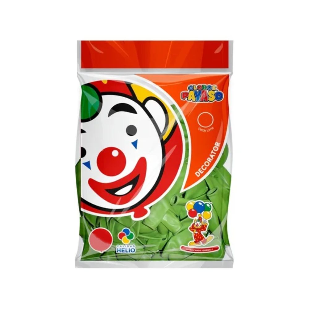GLOBO DEC.BOLSA 50PZA #9 VERDE LIMA