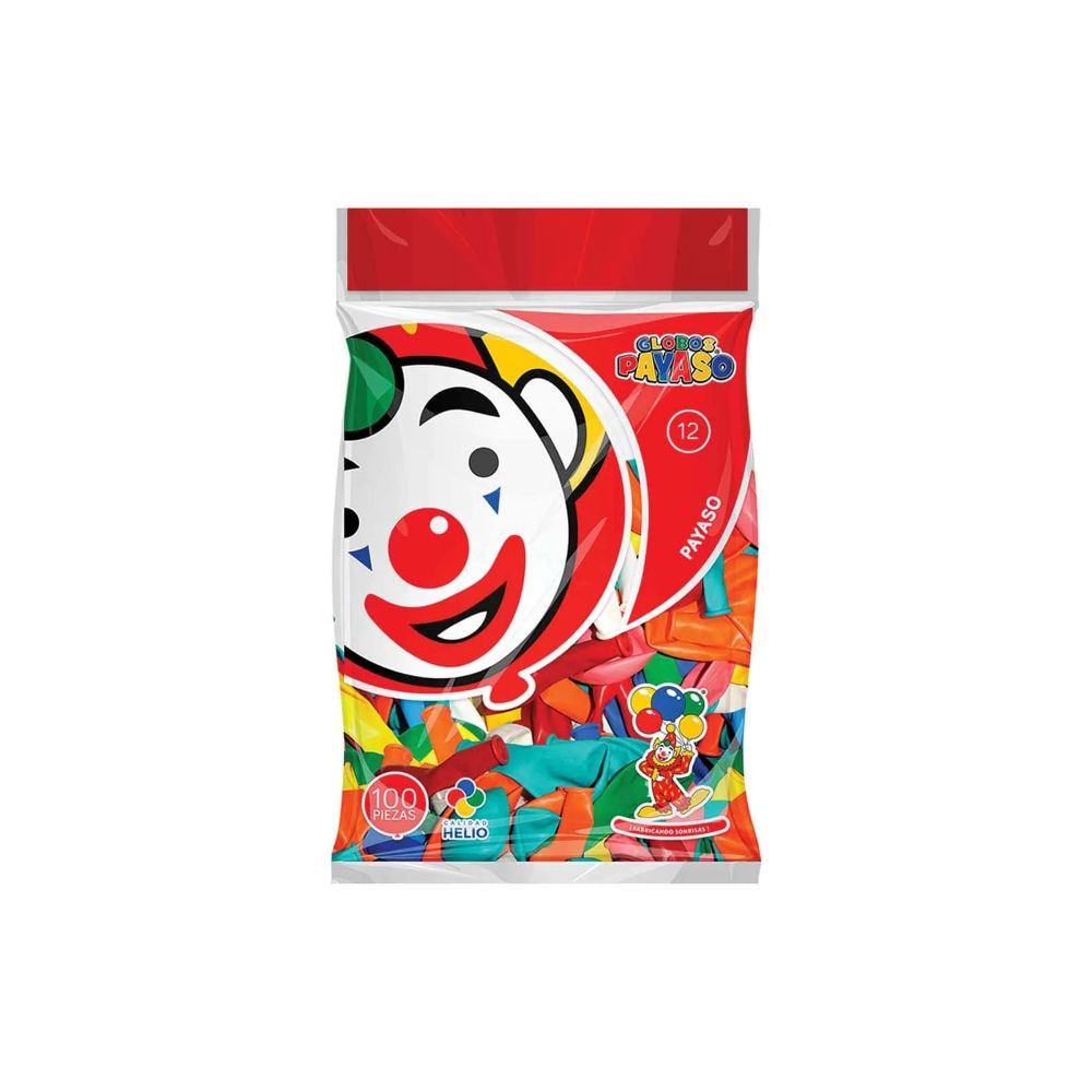 [1010001001989] GLOBO DEC.BOLSA 100PZA #12 SURTIDO