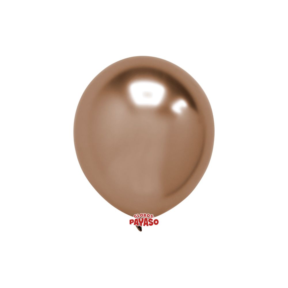 GLOBO PAYASO PLATINUM AVELLANA #12 C/25PZAS