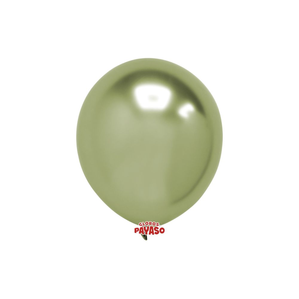 GLOBO PAYASO PLATINUM VERDE PRADO #12 C/25PZAS
