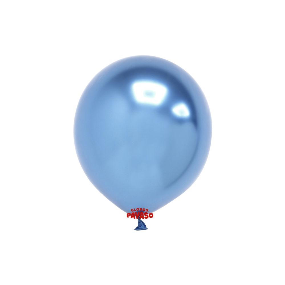 GLOBO PAYASO PLATINUM AZUL #12 BOLSA C/25
