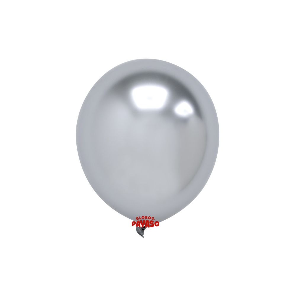 GLOBO PAYASO PLATINUM # 12 C/25 PLATEADO