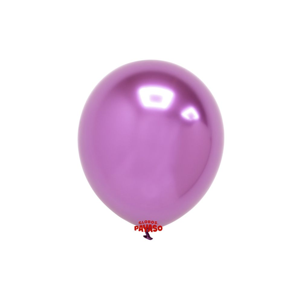 GLOBO PAYASO PLATINUM ROSA #12 BOLSA C/25