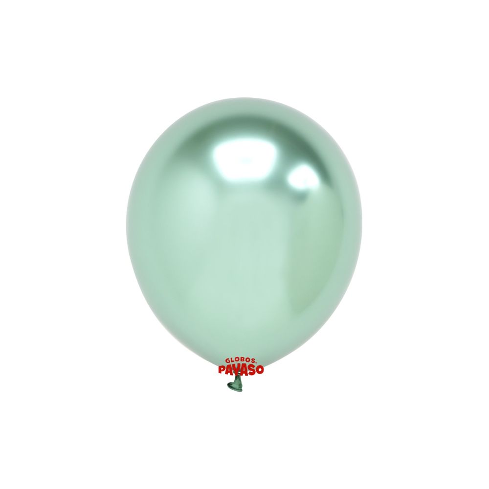 GLOBO PAYASO PLATINUM VERDE #12 C/25PZ