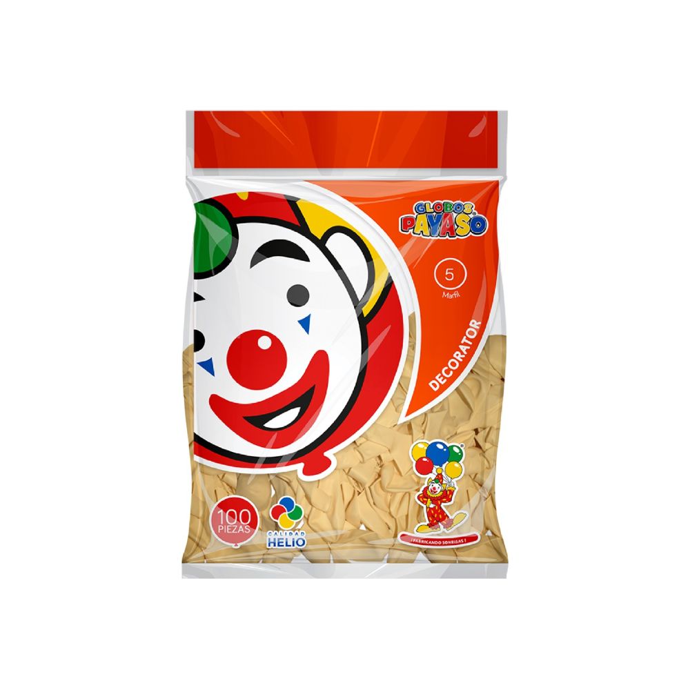 GLOBO DEC.BOLSA 100PZA #5 MARFIL
