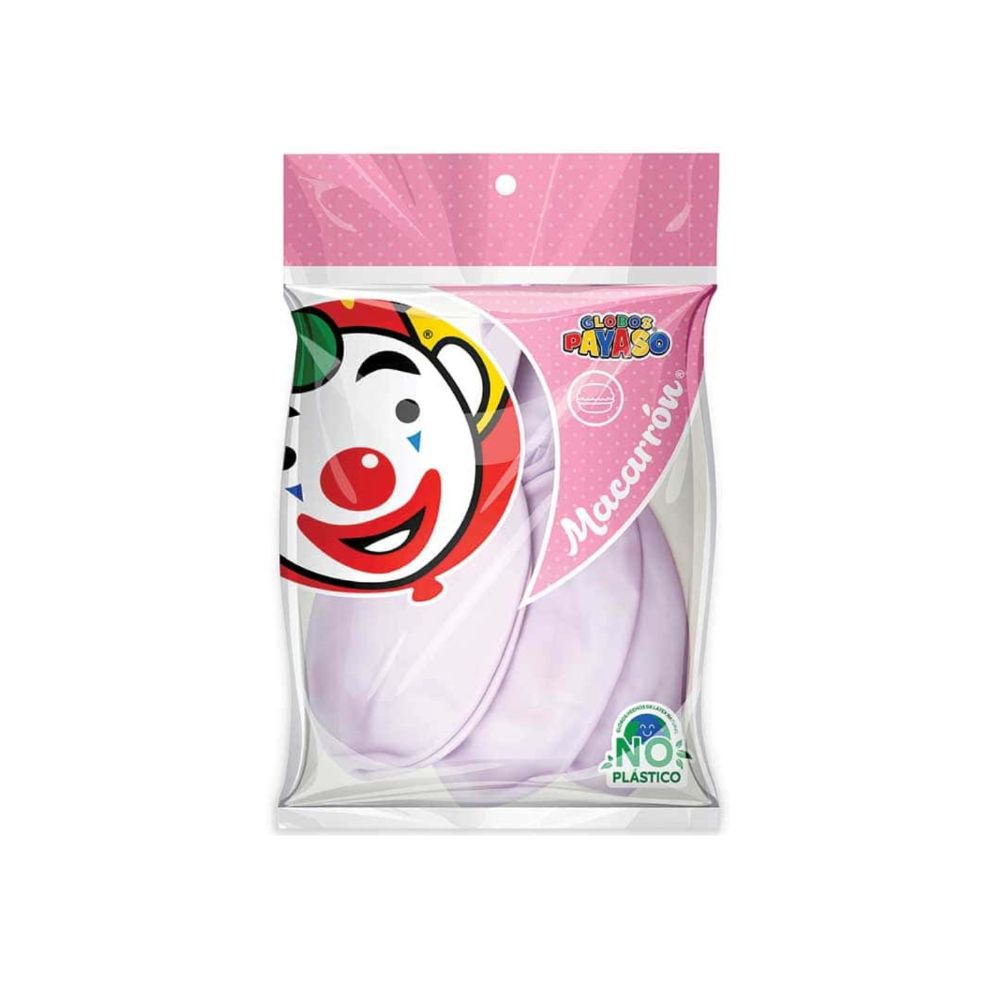 GLOBO DEC.BOLSA MACARRON UVA N*24 C/3