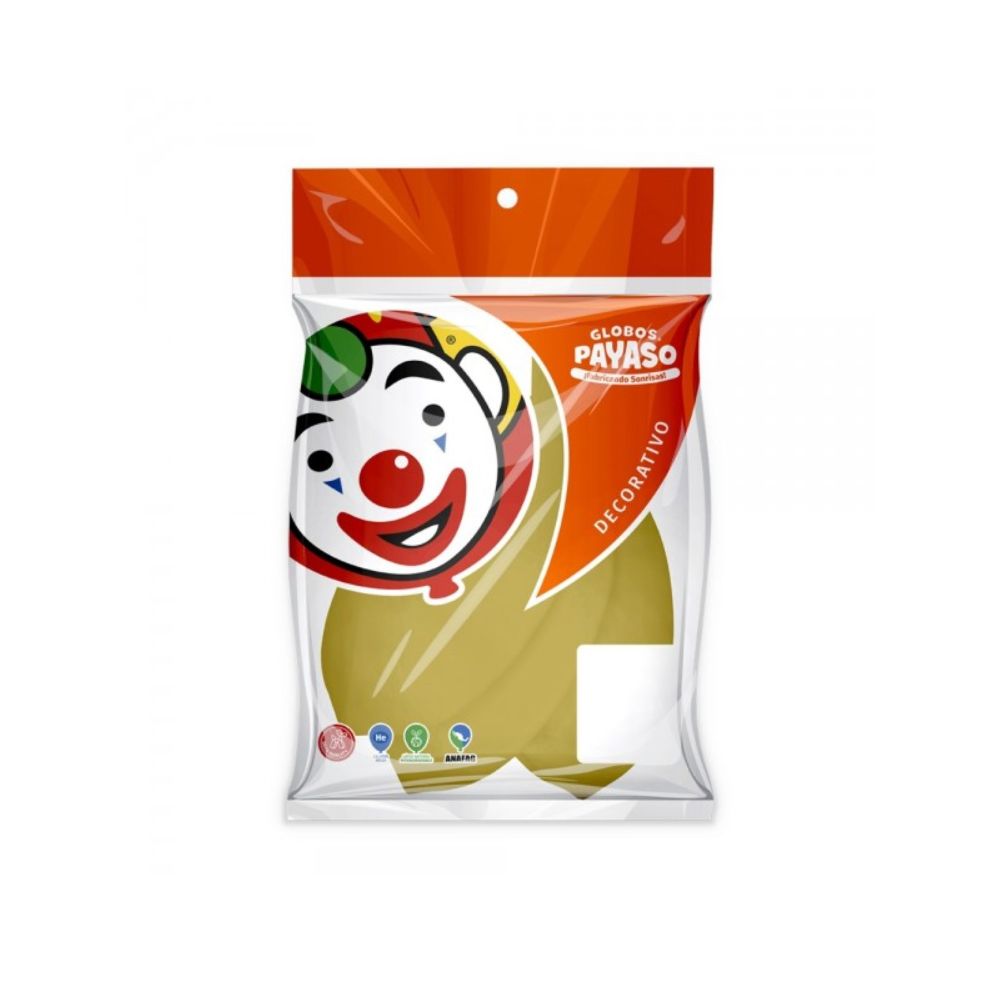GLOBO PAYASO VINTAGE OCRE #24 C/3PZ