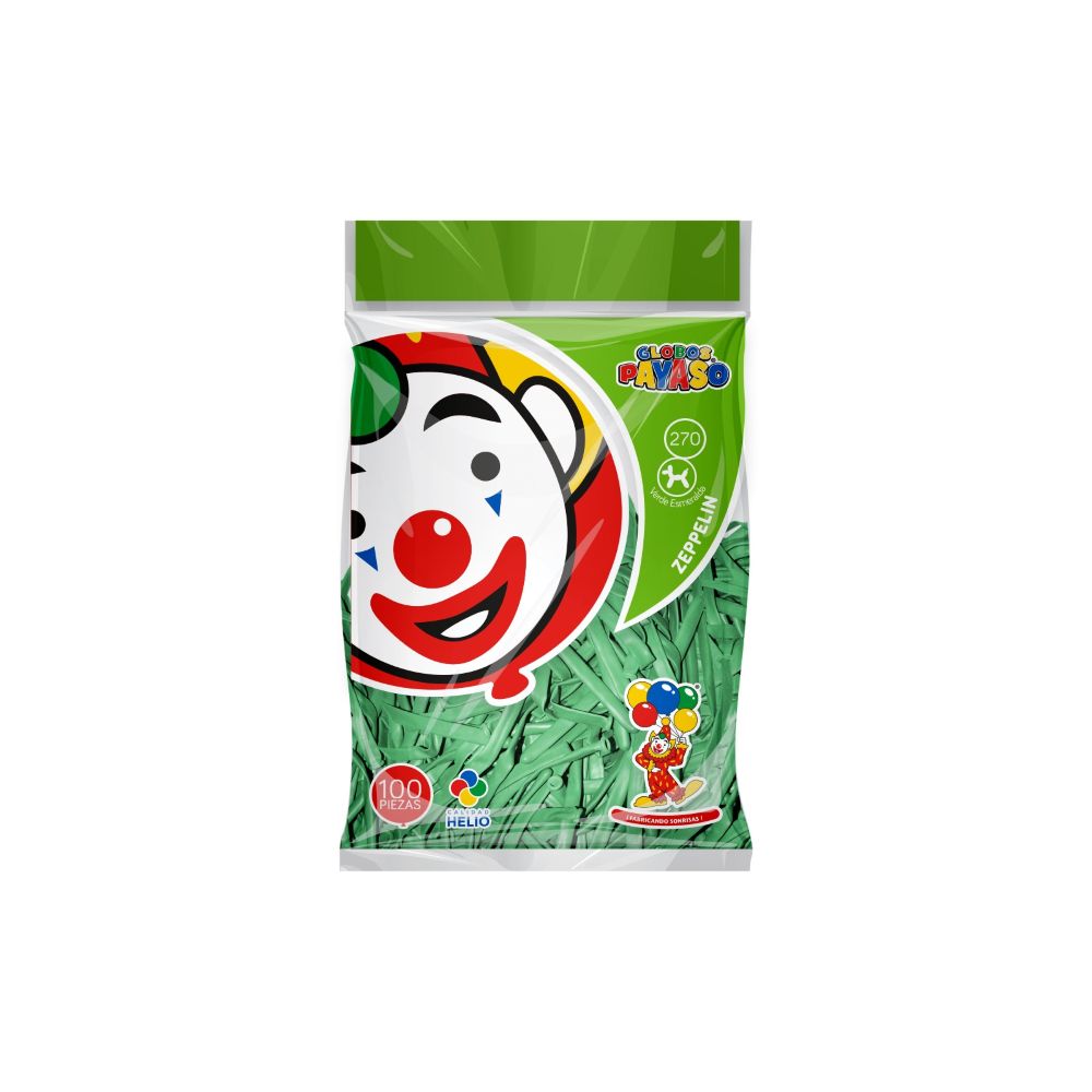 [7501060417324] GLOBO ZEPPELIN NO.270 C/100PZA VERDE ESMERALDA