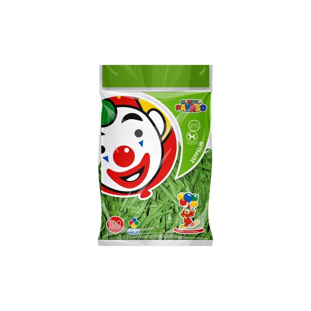 [7501060406250] GLOBO ZEPPELIN N.270 C/100 VERDE LIMA