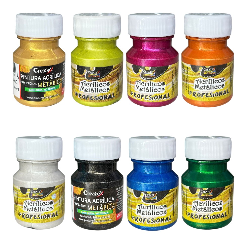 PINTURA CREATEX ACRILICA METAL. 30ML.