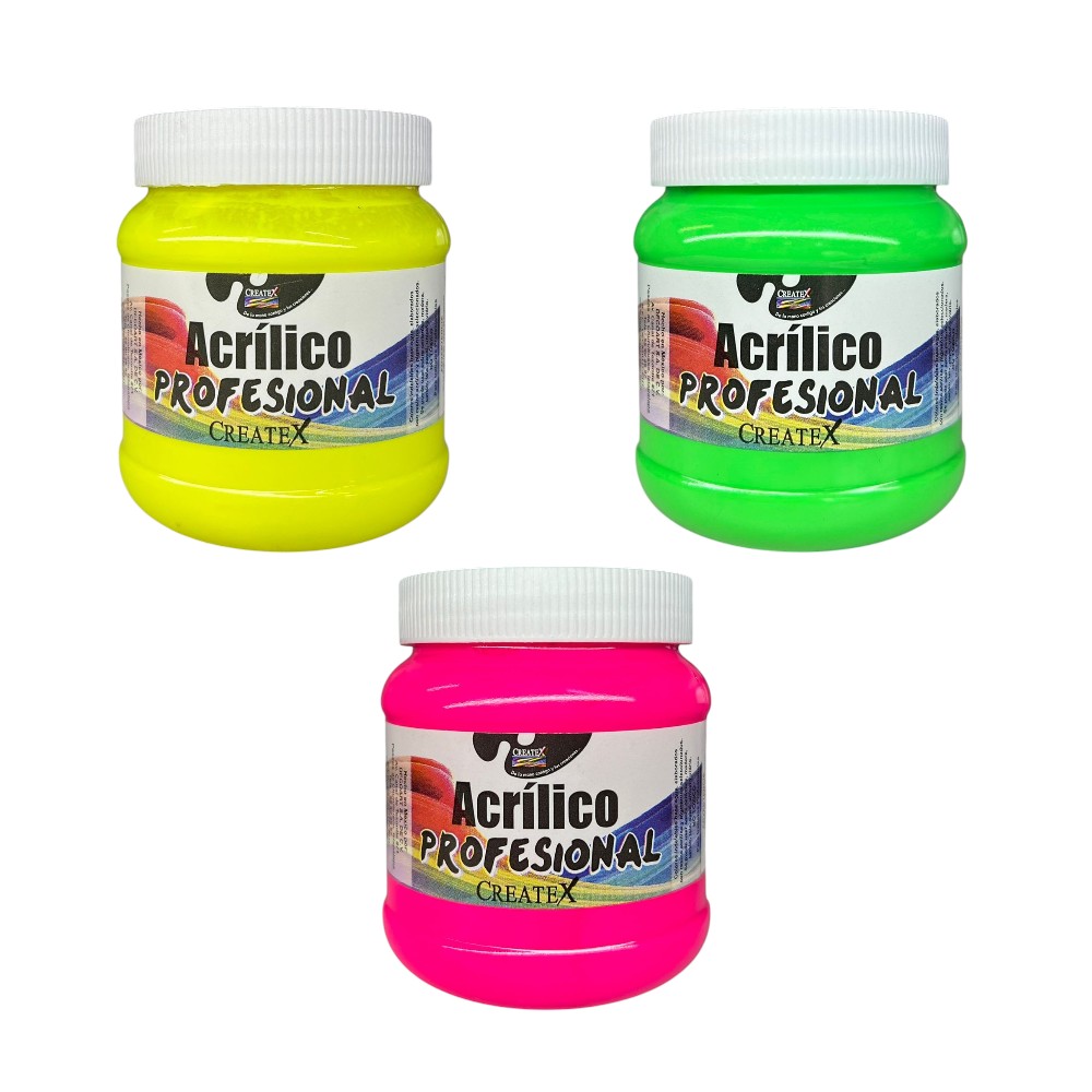 PINTURA ACRILICA CREATEX FLUOR. 250ML