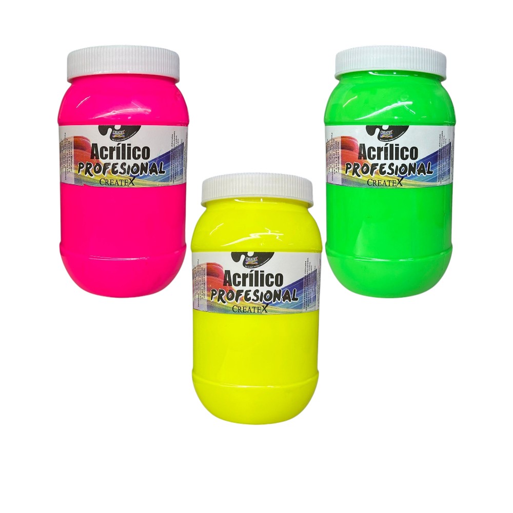 PINTURA ACRILICA CREATEX FLUOR. 500ML