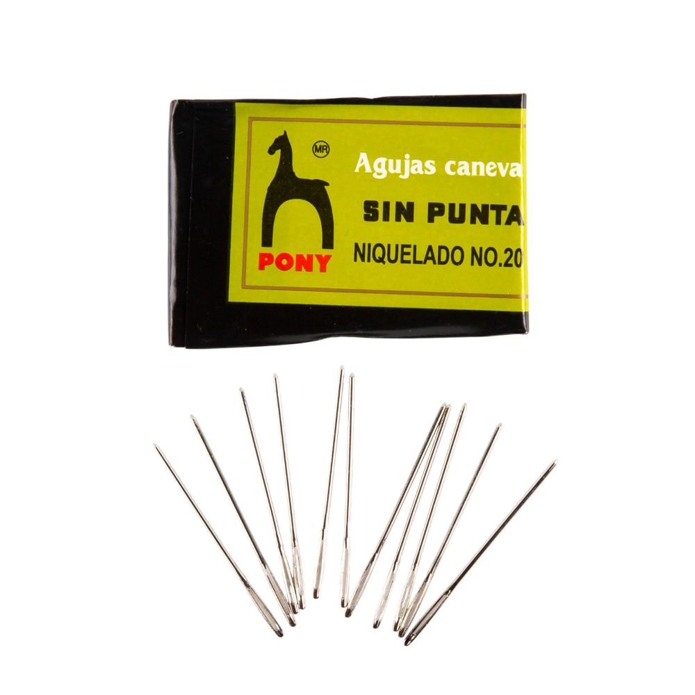 AGUJA CANEVA PONY S/PUNTA #20 C/25 PZS