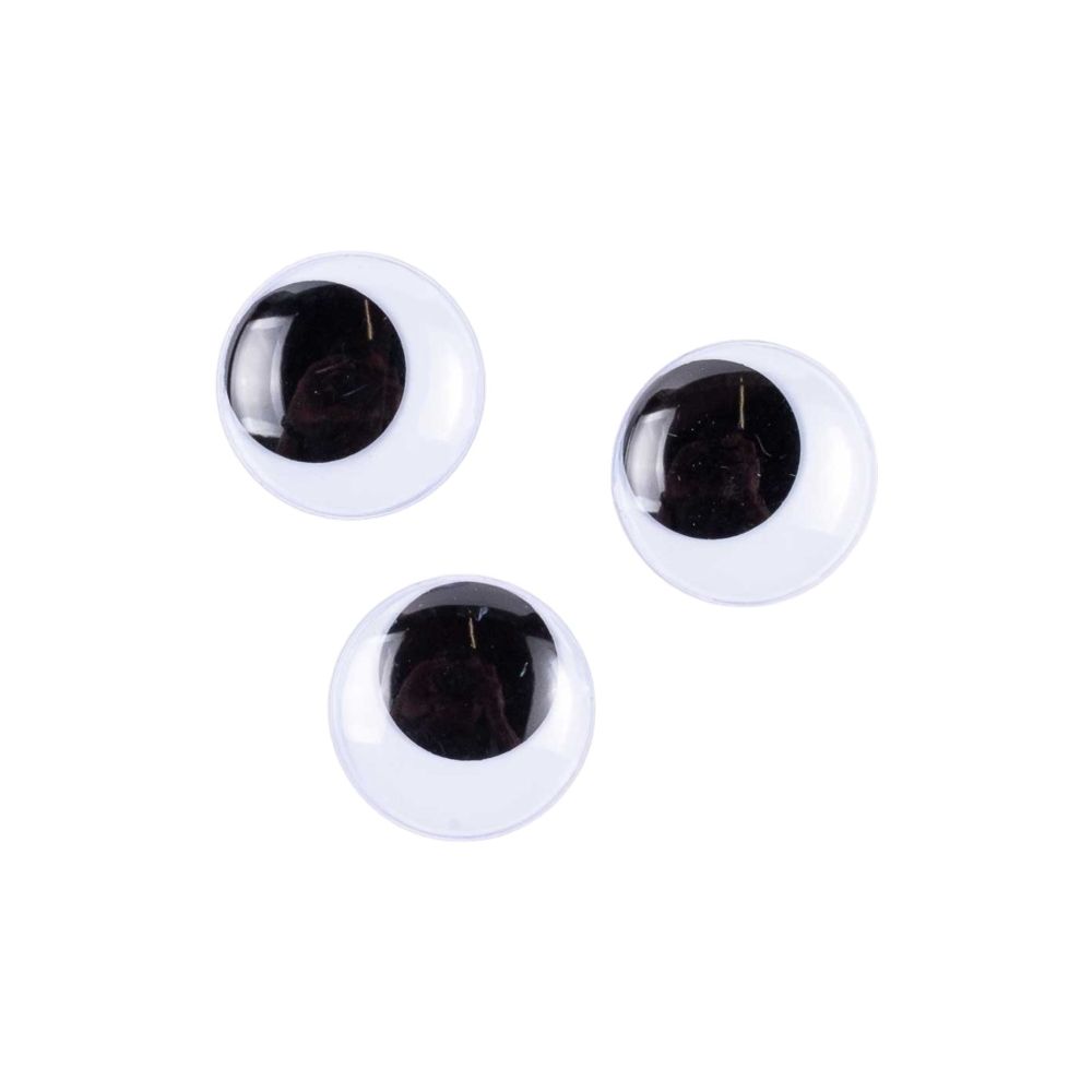 OJO MOVIBLE REDONDO C/PUPILA NEGRA #30MM