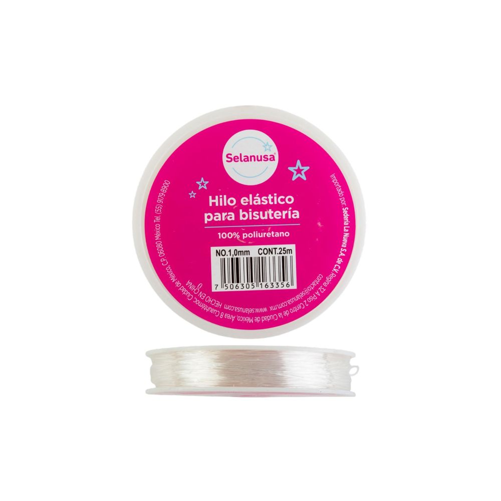HILO ELASTICO TRANS. #1MM 25 MTS 038995