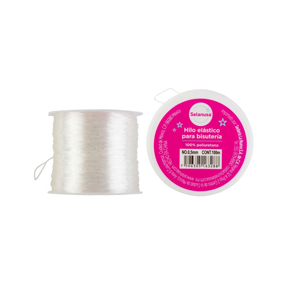 HILO ELASTICO TRNSP. #0.5 MM C/100 MTS