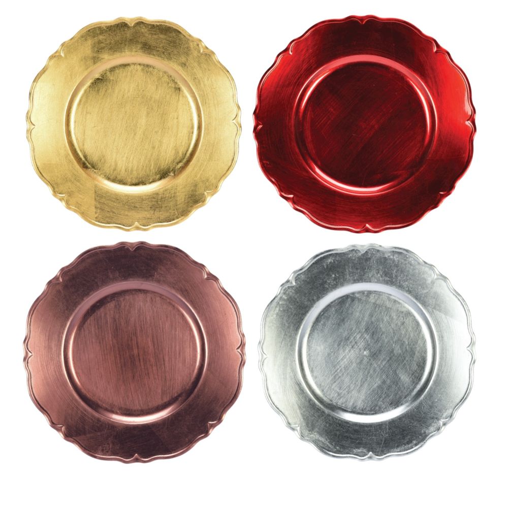 [NTS1732] POSA PLATO CON BORDE V.COLORES