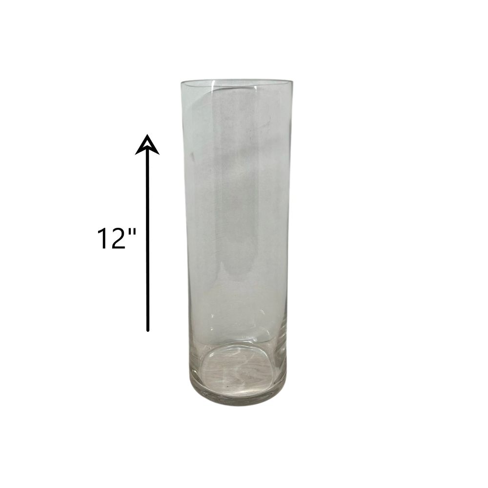 VIDRIO FLORERO NATURALS CILINDRO 12"