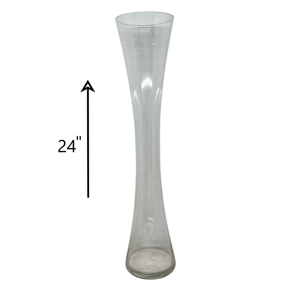 VIDRIO FLORERO NATURALS DELGADO 24"