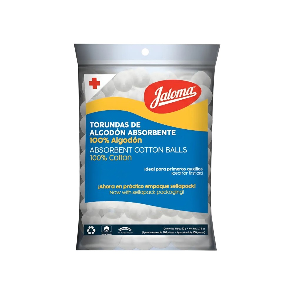 ALGODON ABSORBENTE TORUNDAS 100PZ