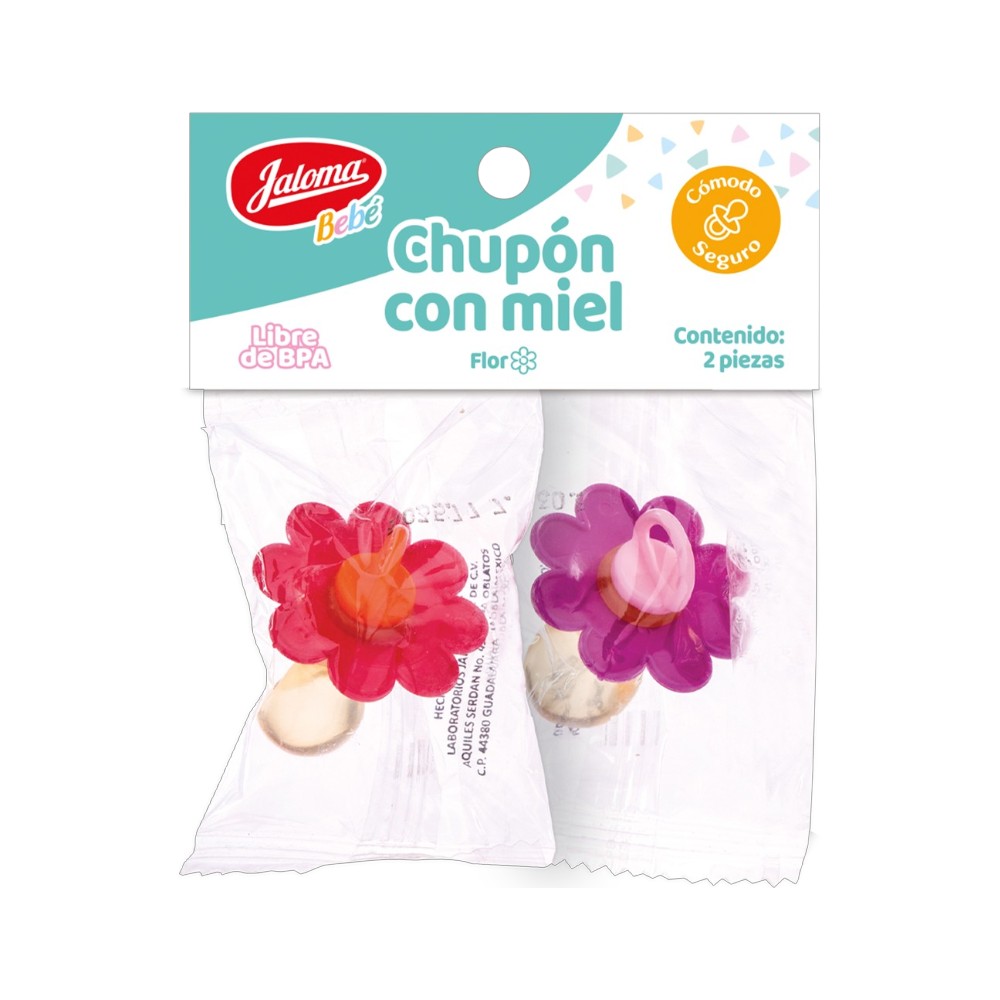 CHUPON FIGURA FLOR C/MIEL DUO