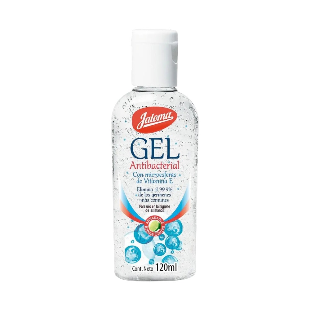 GEL ANTIBACTERIAL FRASCO  PET OVAL 120ML JALOMA
