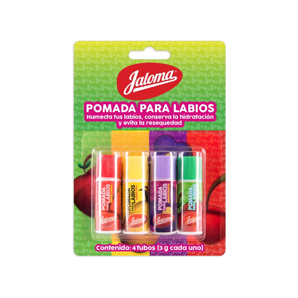 POMADA PARA LABIOS C/4 PZ JALOMA