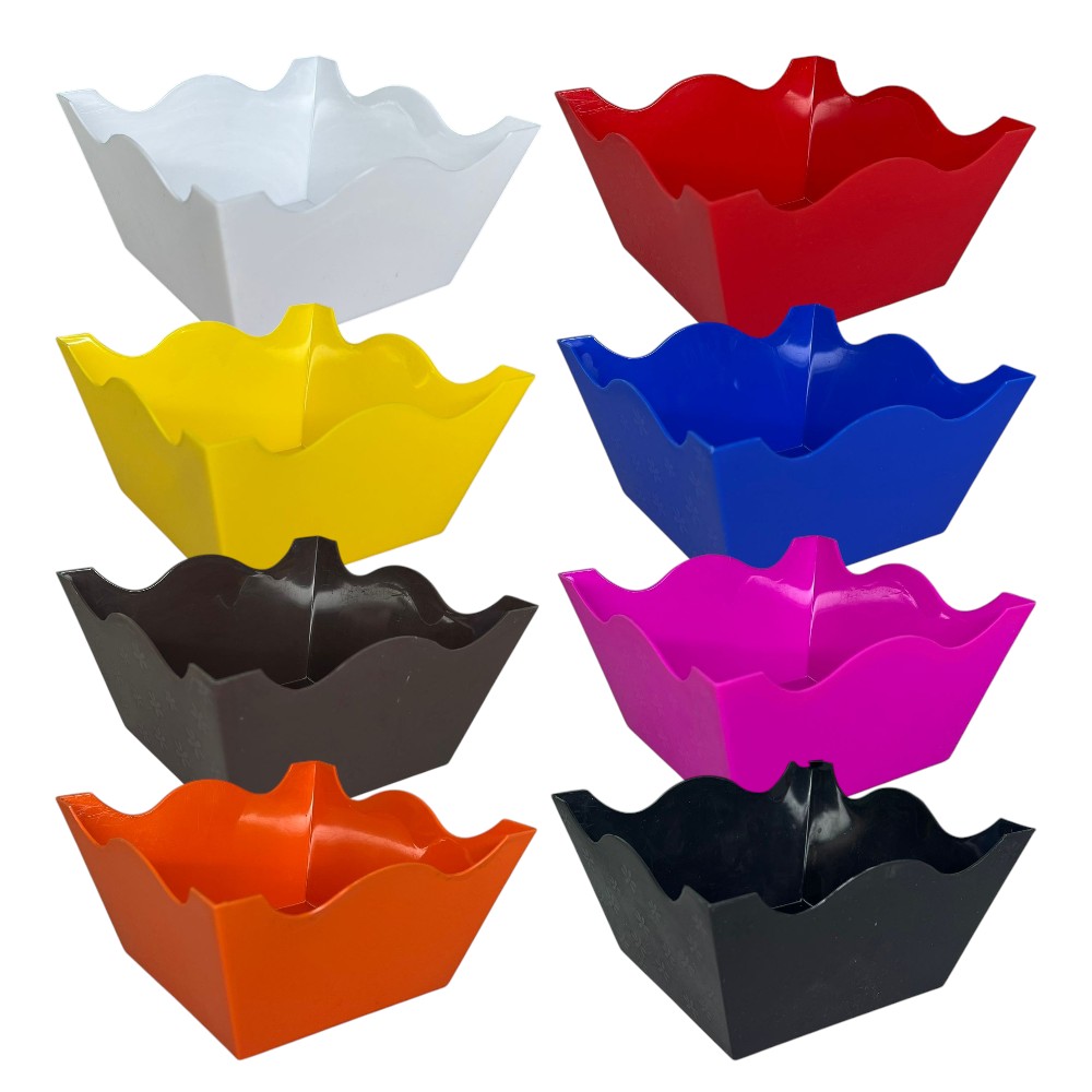 CAJA JARDINERA PLASTICO V.COL  7X10.5X10.5CM