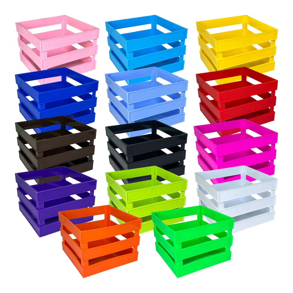 HUACAL DE PLASTICO 10X10 V/COLORES